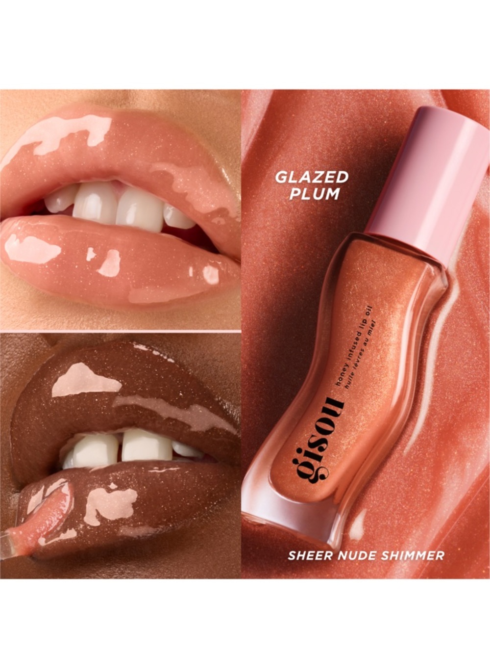 ✨ Gisou Honey Lip Oil Glazed Plum | New in Box✨